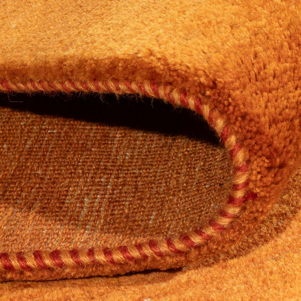 Tapis Gabbeh - Persan - 145 x 114 cm - orange