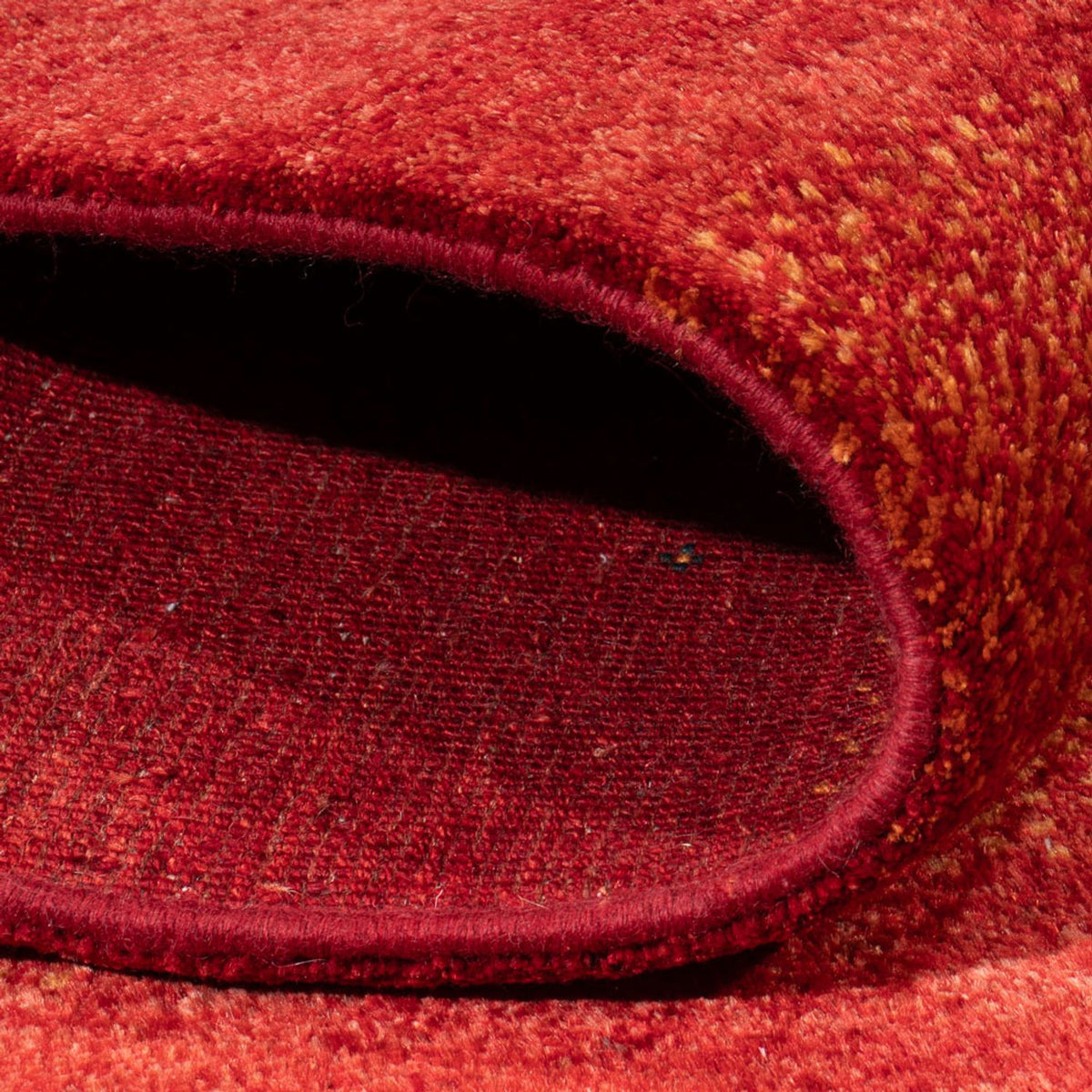 Tapis Gabbeh - Persan - 206 x 148 cm - rouge