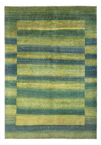 Tapis Gabbeh - Persan - 204 x 148 cm - vert foncé