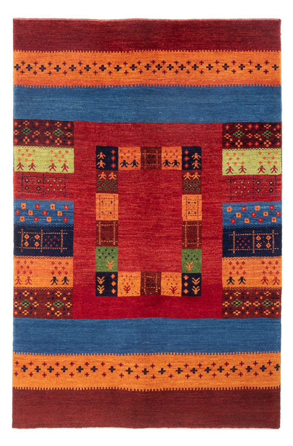 Tapis Gabbeh - Persan - 192 x 134 cm - multicolore