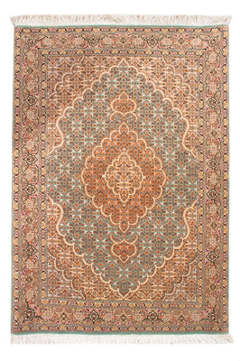 Tapis persan - Tabriz - 118 x 82 cm - bleu pétrole