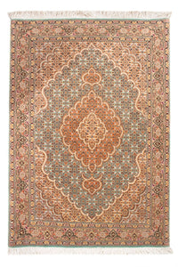 Tapis persan - Tabriz - 118 x 82 cm - bleu pétrole
