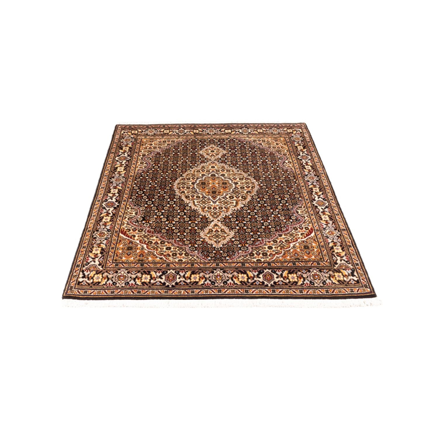 Tapis persan - Tabriz - Royal - 147 x 105 cm - bleu foncé