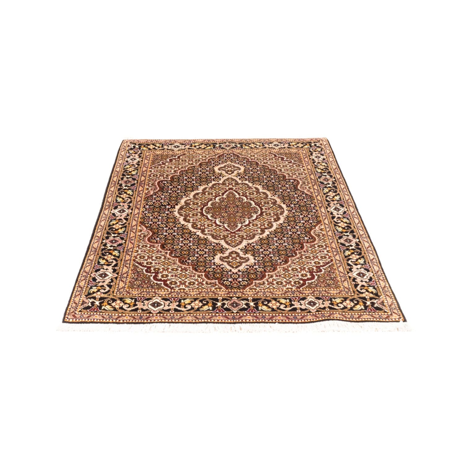Tapis persan - Tabriz - Royal - 144 x 101 cm - bleu foncé