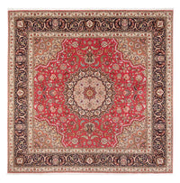Tapis persan - Tabriz - Royal carré  - 252 x 252 cm - rouge