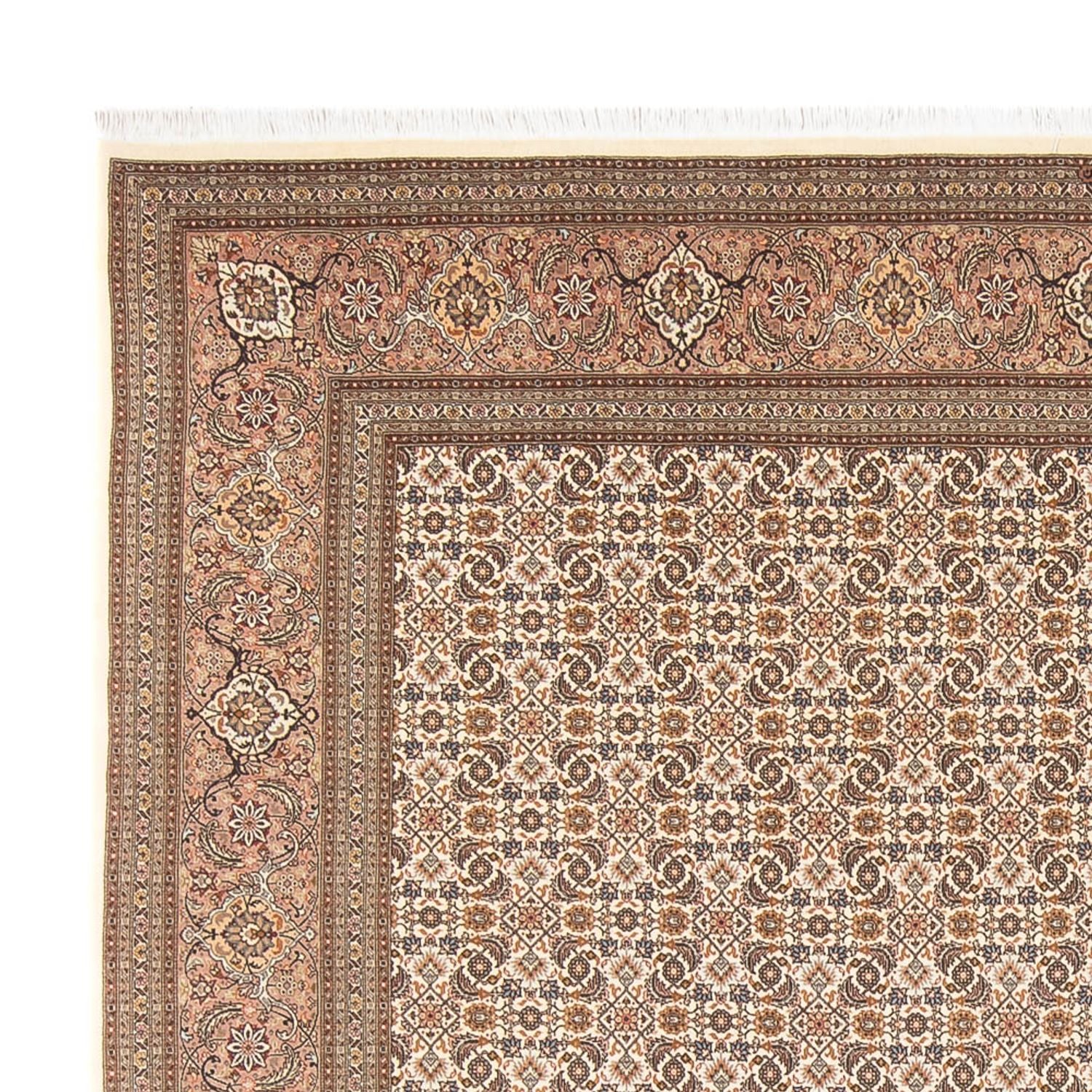 Tapis persan - Tabriz - Royal - 290 x 253 cm - beige foncé