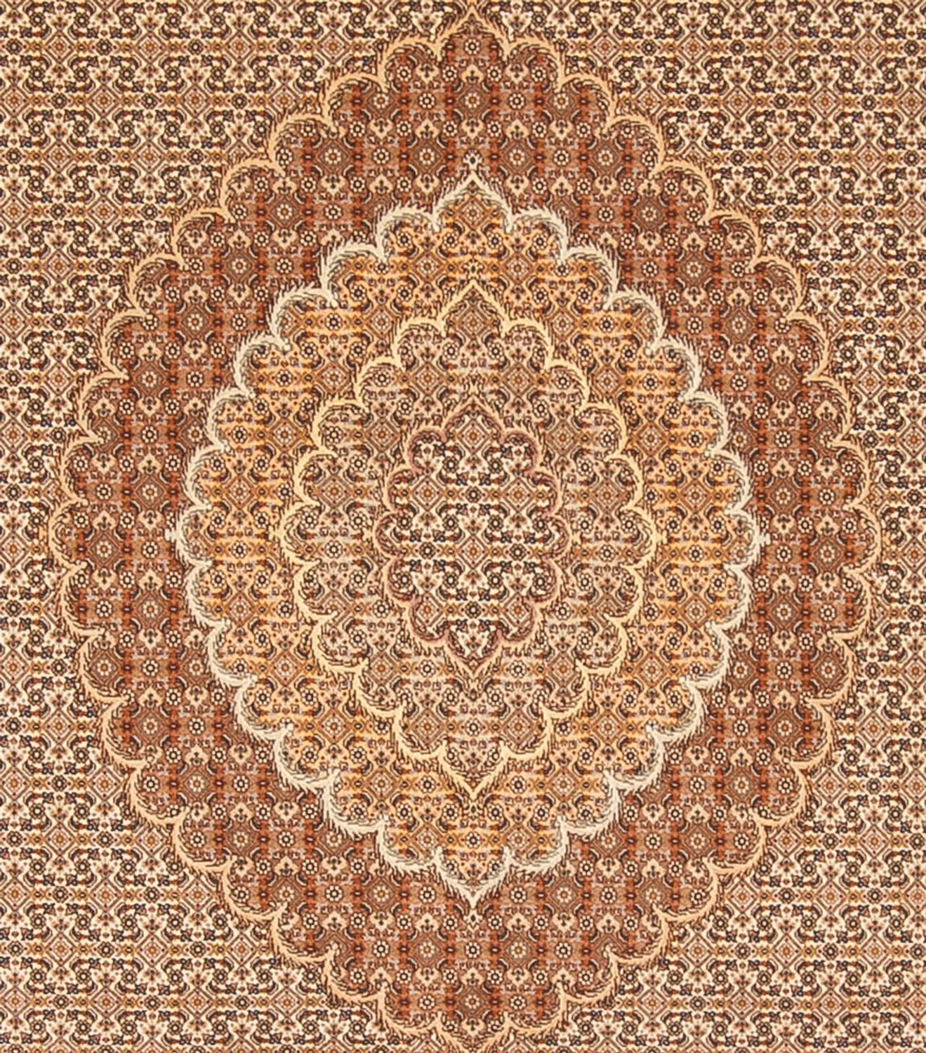 Tapis persan - Tabriz - 290 x 250 cm - marron clair