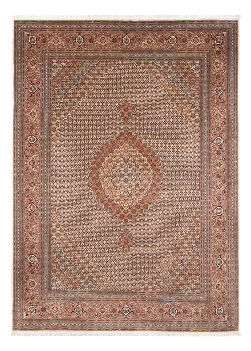 Tapis persan - Tabriz - 349 x 254 cm - marron clair