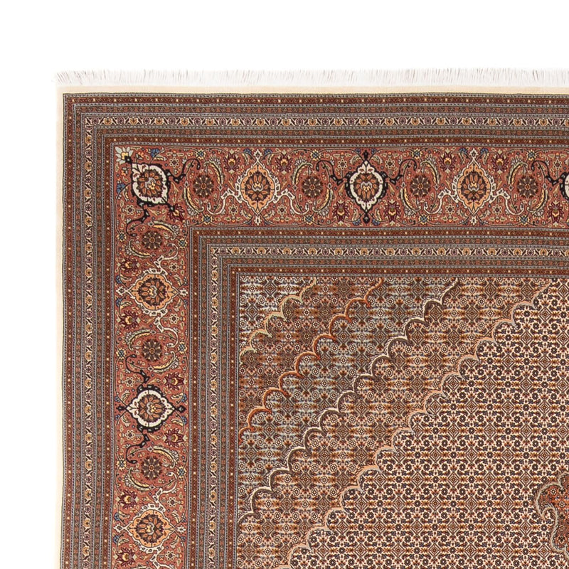 Tapis persan - Tabriz - 349 x 254 cm - marron clair