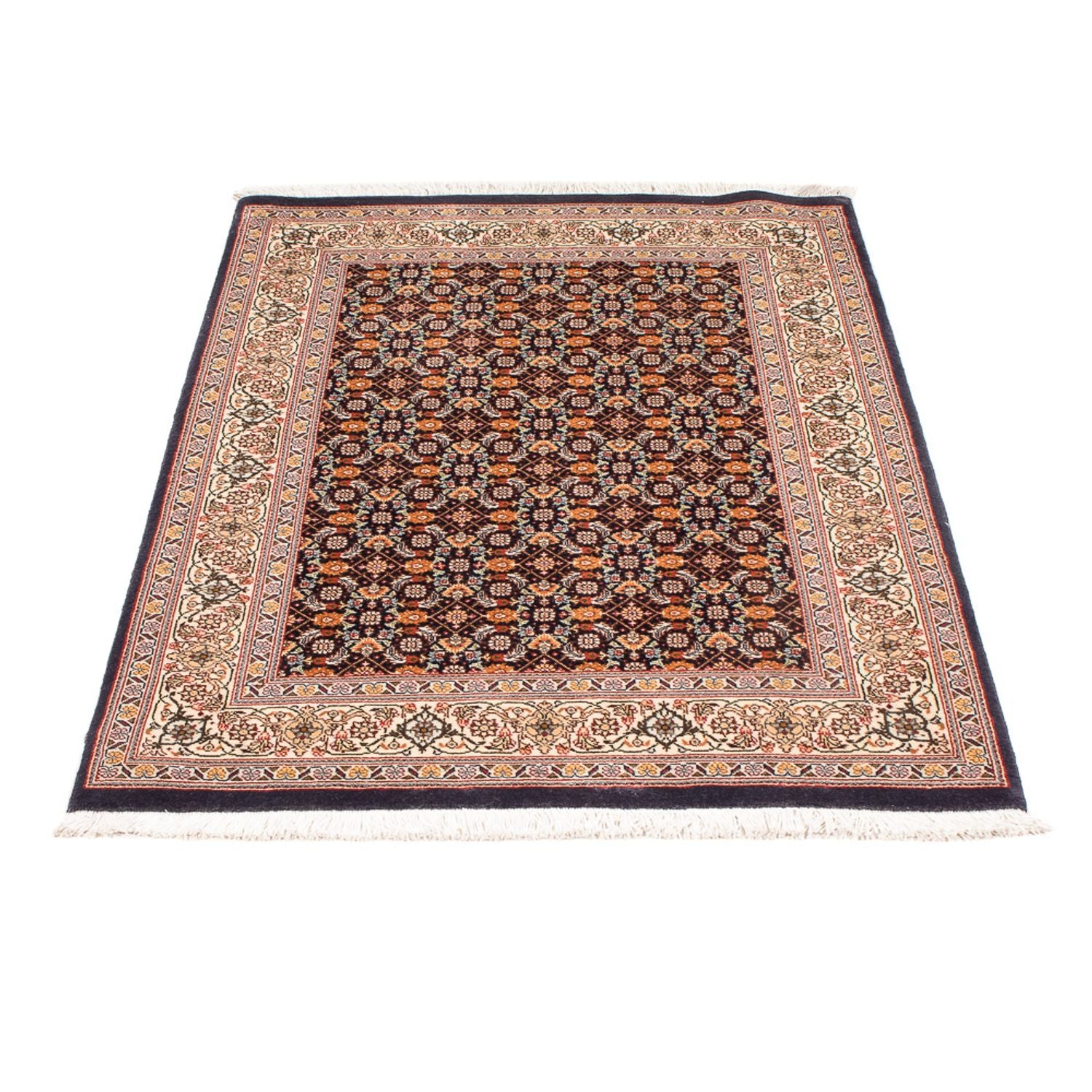 Tapis persan - Tabriz - Royal - 116 x 83 cm - bleu foncé