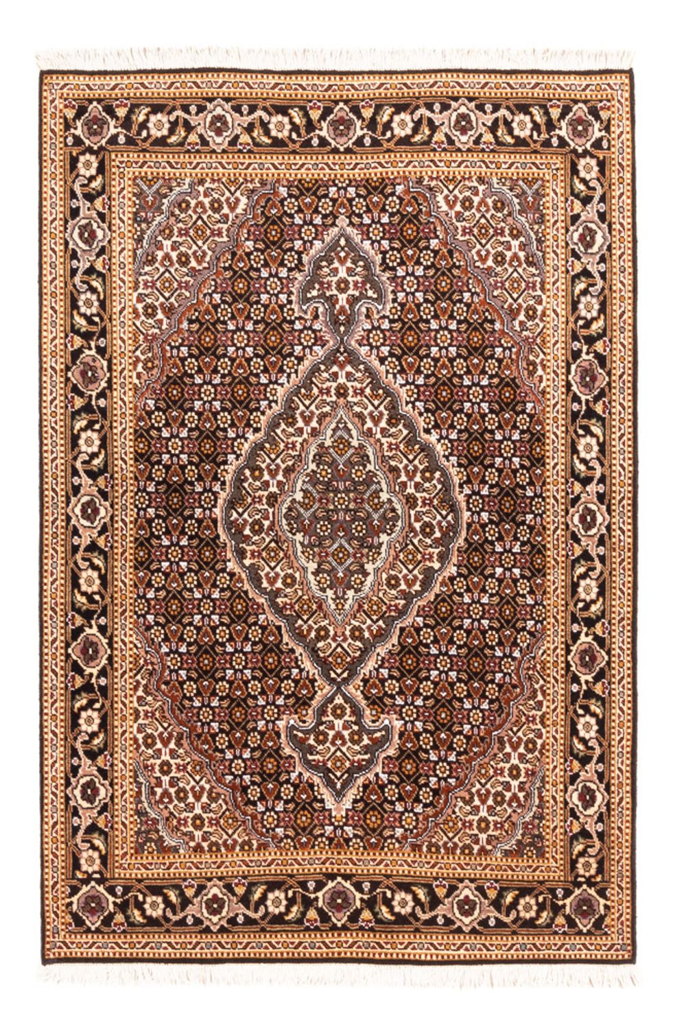 Tapis persan - Tabriz - 150 x 103 cm - bleu foncé