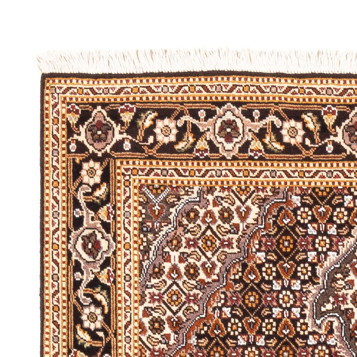 Tapis persan - Tabriz - 150 x 103 cm - bleu foncé