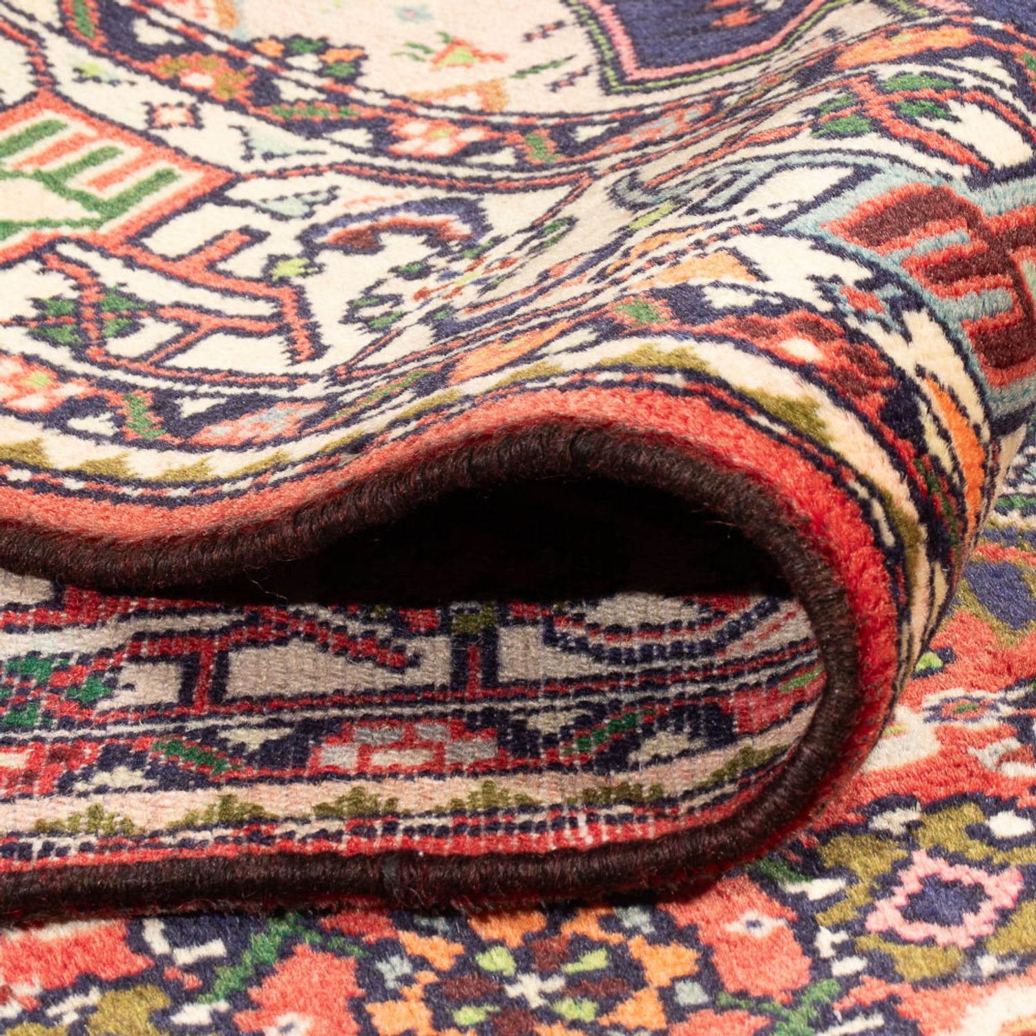 Tapis persan - Nomadic - 194 x 147 cm - rouge