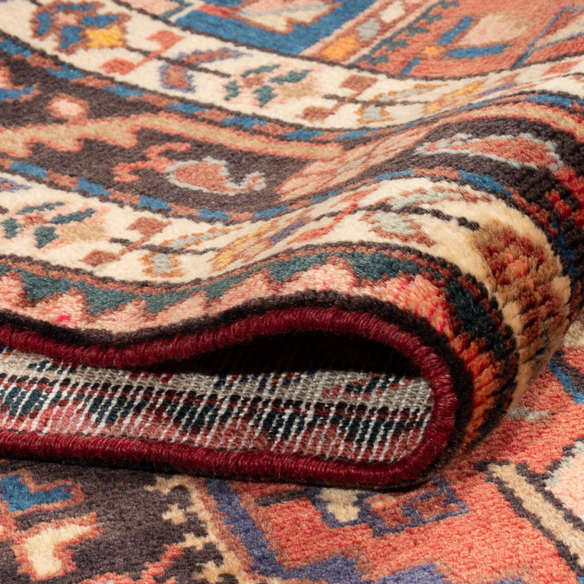 Tapis persan - Nomadic - 232 x 137 cm - bleu foncé