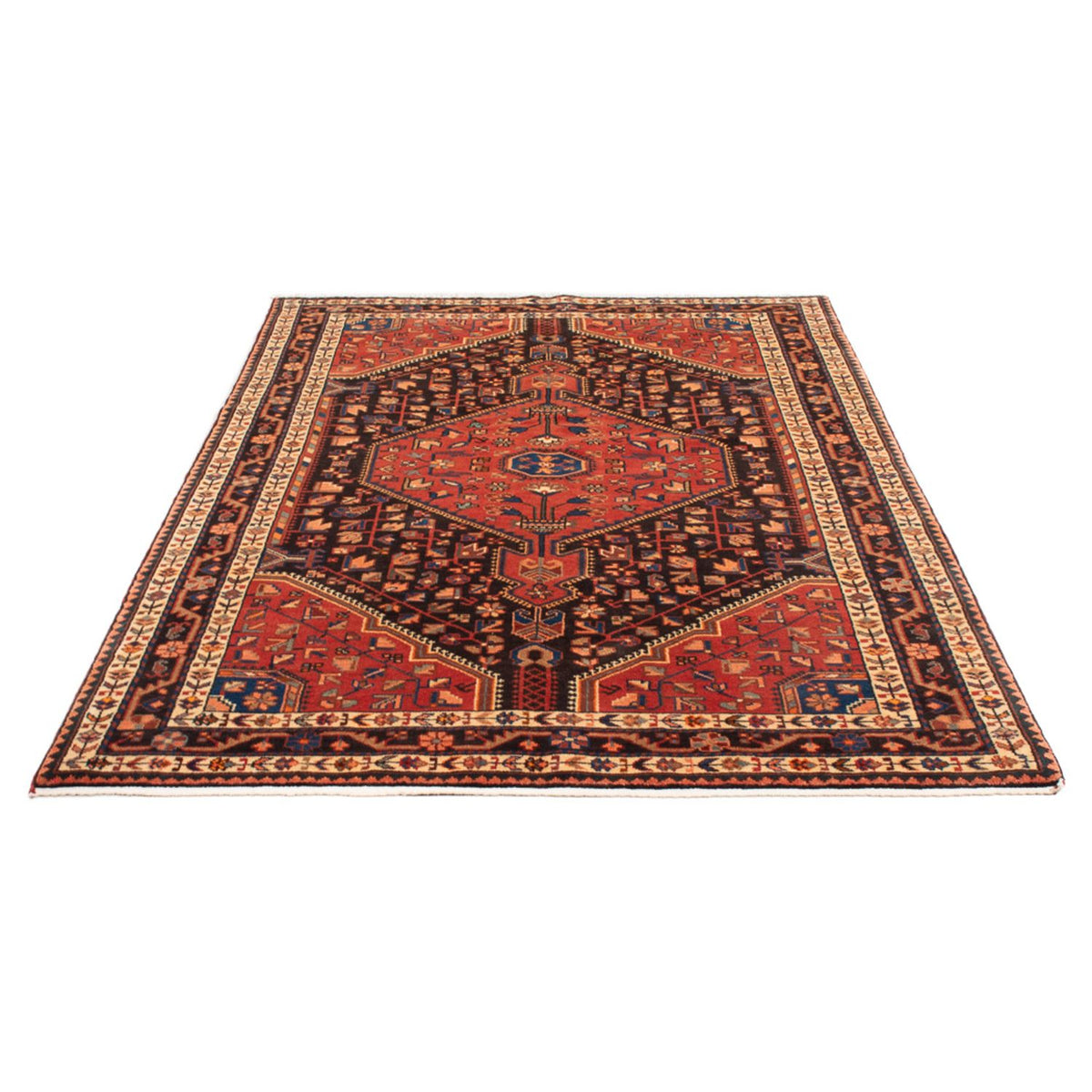 Tapis persan - Nomadic - 232 x 137 cm - bleu foncé
