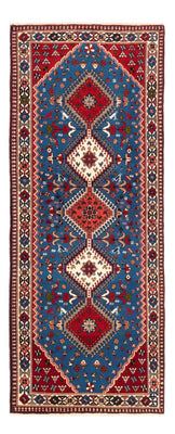 Tapis de couloir Tapis persan - Nomadic - 197 x 82 cm - bleu clair