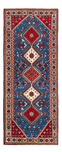 Tapis de couloir Tapis persan - Nomadic - 197 x 82 cm - bleu clair