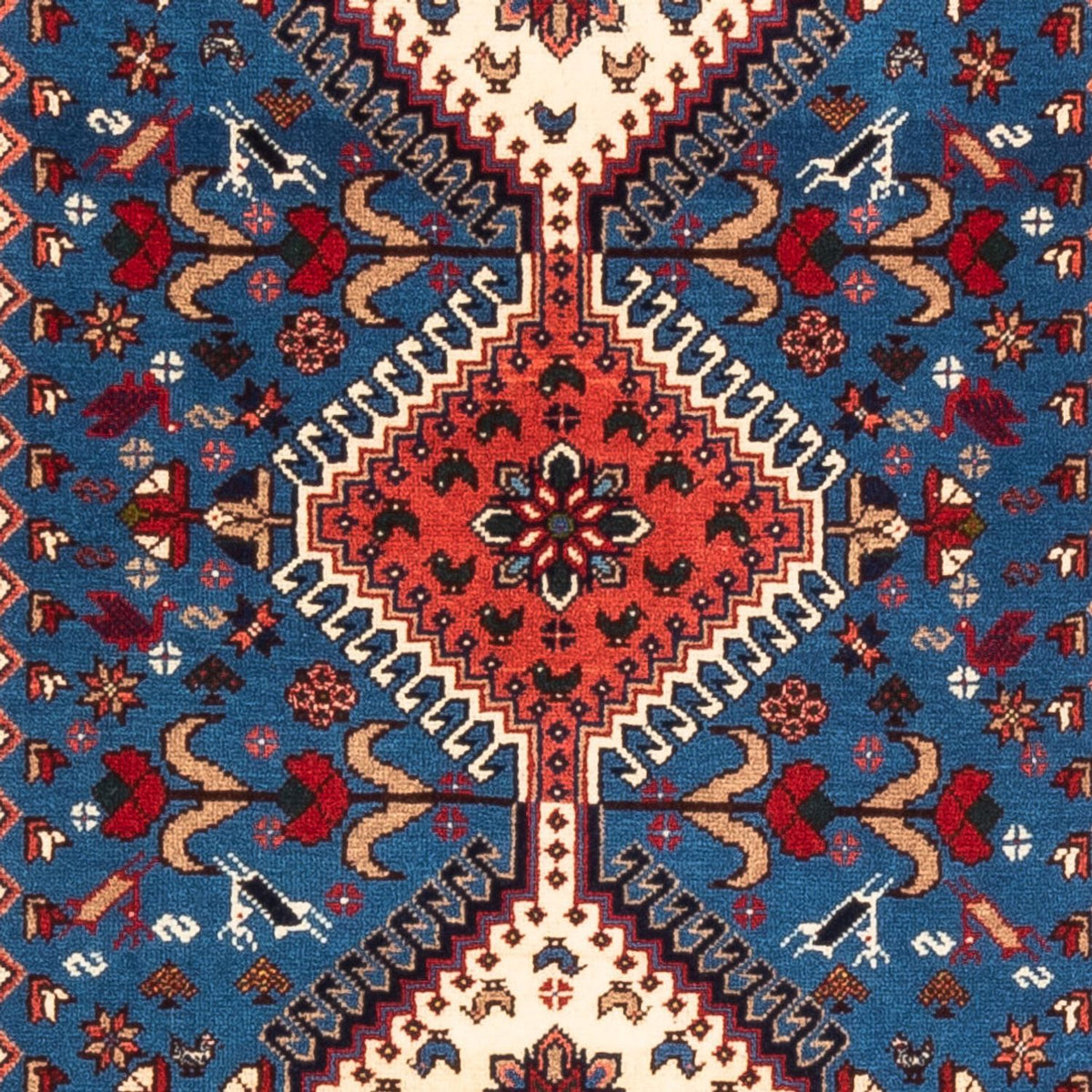 Tapis de couloir Tapis persan - Nomadic - 197 x 82 cm - bleu clair