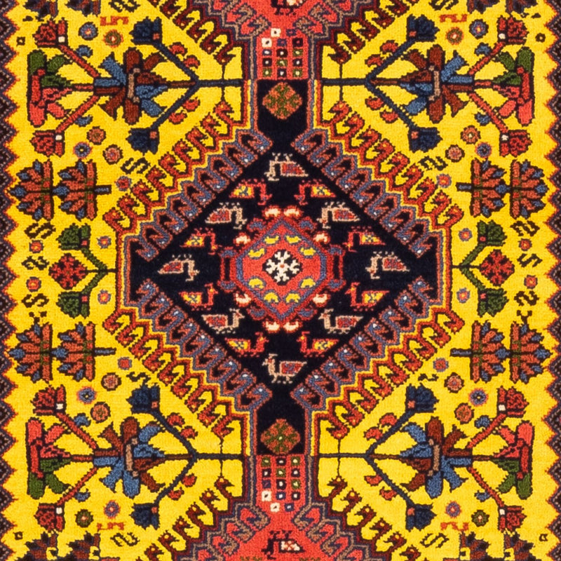 Tapis de couloir Tapis persan - Nomadic - 202 x 78 cm - jaune