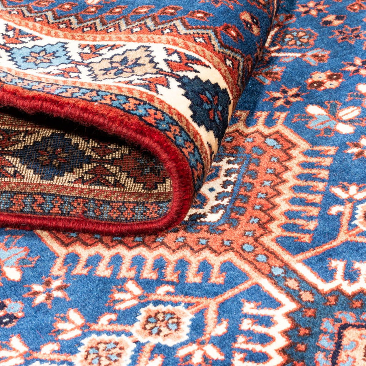 Tapis de couloir Tapis persan - Nomadic - 192 x 85 cm - bleu foncé