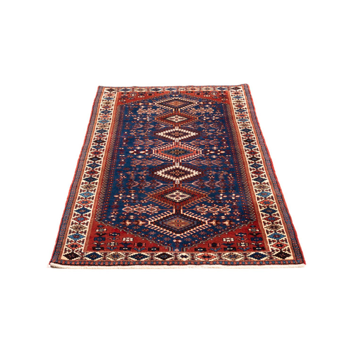 Tapis de couloir Tapis persan - Nomadic - 192 x 85 cm - bleu foncé