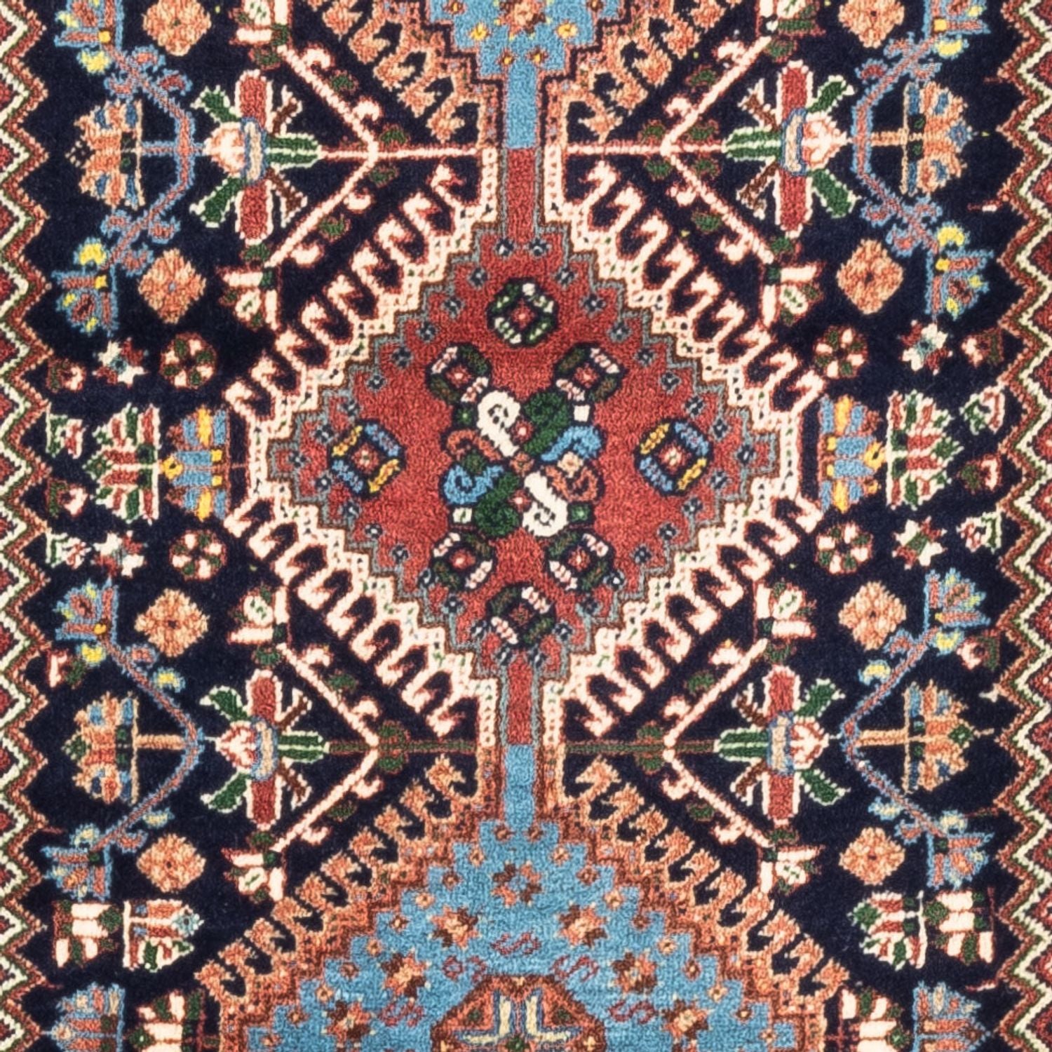 Tapis de couloir Tapis persan - Nomadic - 200 x 83 cm - bleu foncé