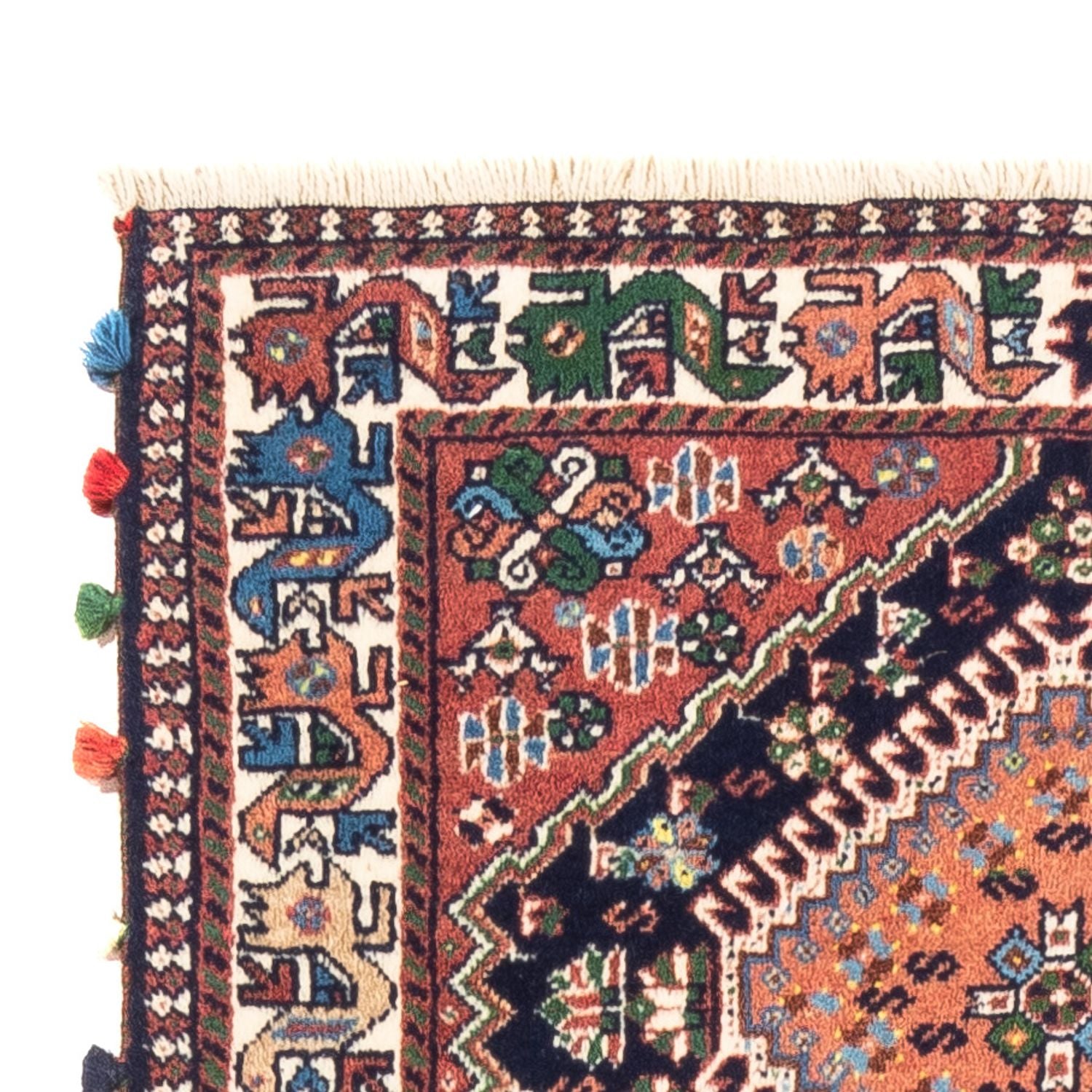 Tapis de couloir Tapis persan - Nomadic - 200 x 83 cm - bleu foncé
