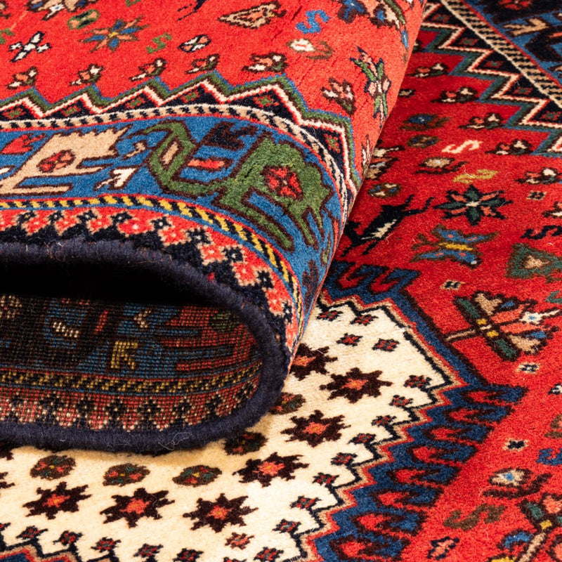 Tapis de couloir Tapis persan - Nomadic - 194 x 81 cm - rouge