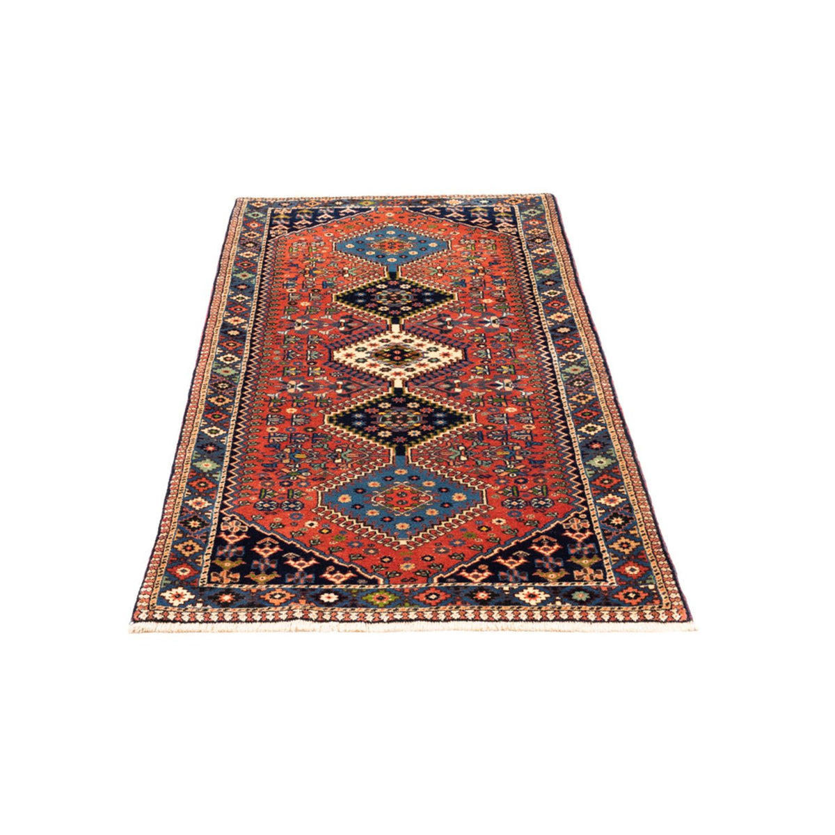 Tapis de couloir Tapis persan - Nomadic - 197 x 80 cm - rouge