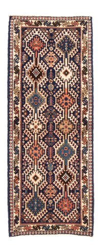 Tapis de couloir Tapis persan - Nomadic - 140 x 50 cm - bleu foncé