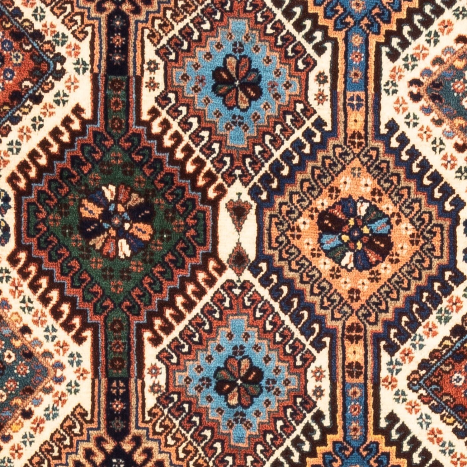 Tapis de couloir Tapis persan - Nomadic - 204 x 83 cm - crème