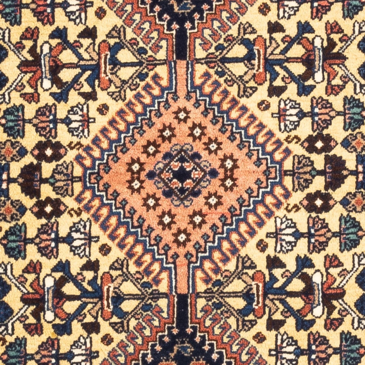 Tapis persan - Nomadic - 140 x 74 cm - crème