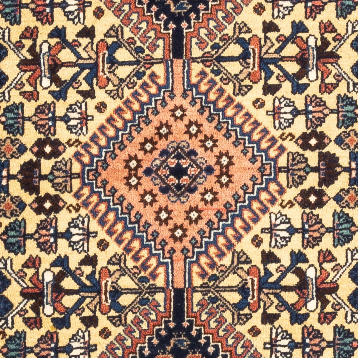 Tapis persan - Nomadic - 140 x 74 cm - crème