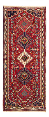 Tapis de couloir Tapis persan - Nomadic - 195 x 82 cm - rouge