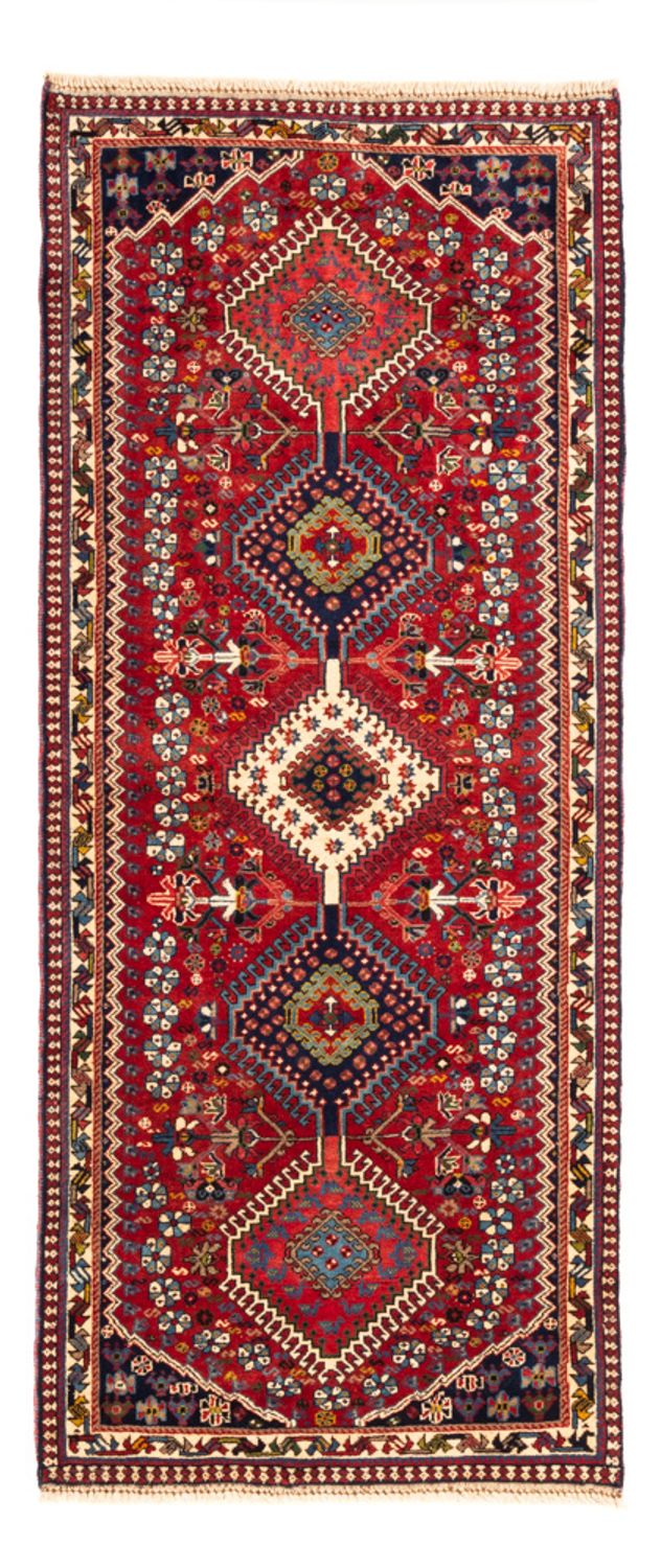 Tapis de couloir Tapis persan - Nomadic - 195 x 82 cm - rouge