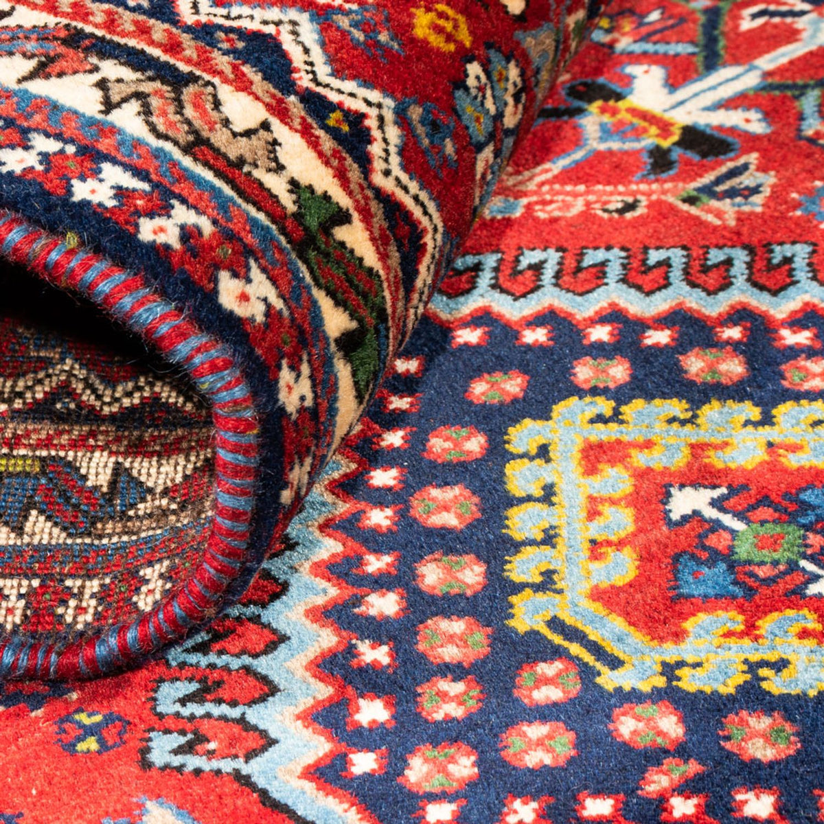 Tapis de couloir Tapis persan - Nomadic - 195 x 82 cm - rouge