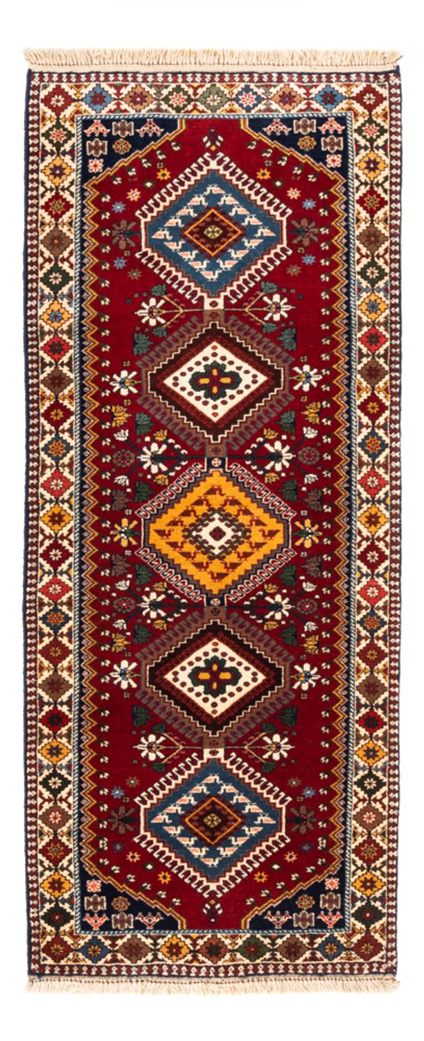 Tapis de couloir Tapis persan - Nomadic - 197 x 83 cm - rouge