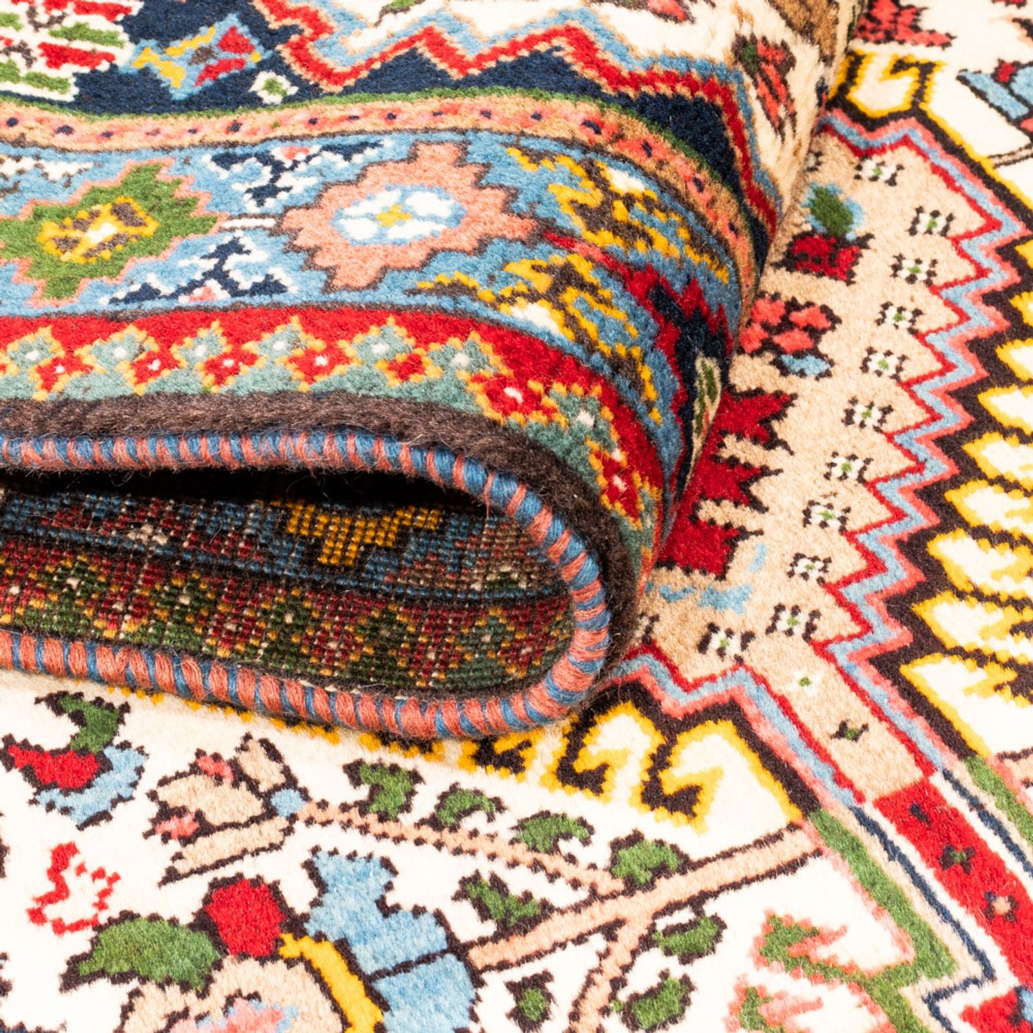 Tapis de couloir Tapis persan - Nomadic - 188 x 82 cm - crème