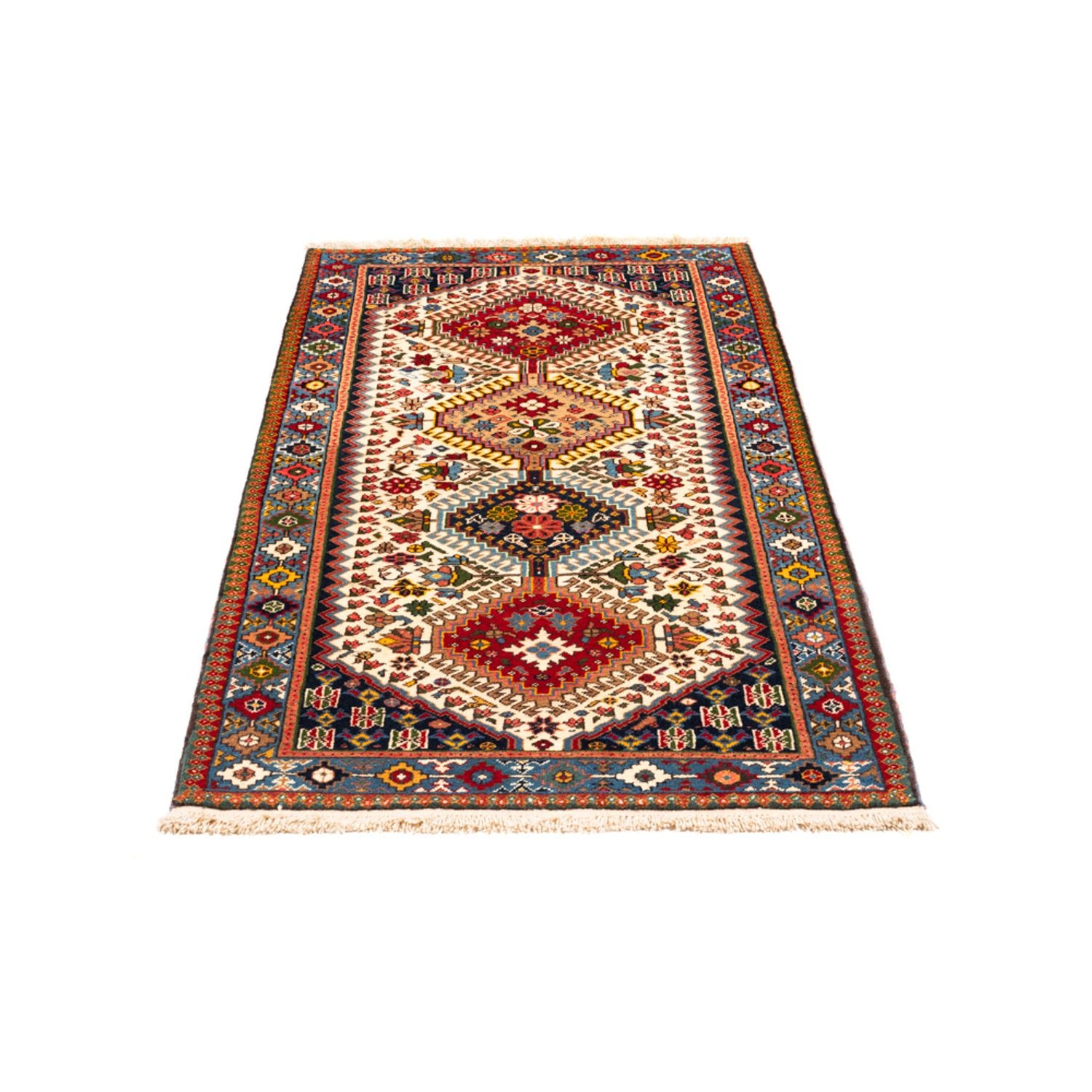 Tapis de couloir Tapis persan - Nomadic - 188 x 82 cm - crème