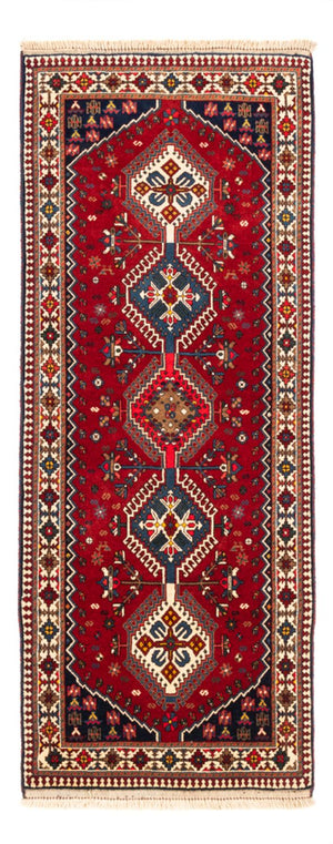 Tapis de couloir Tapis persan - Nomadic - 195 x 80 cm - rouge