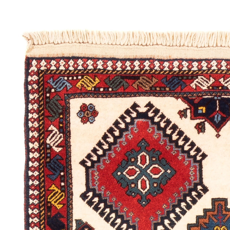 Tapis de couloir Tapis persan - Nomadic - 184 x 80 cm - crème