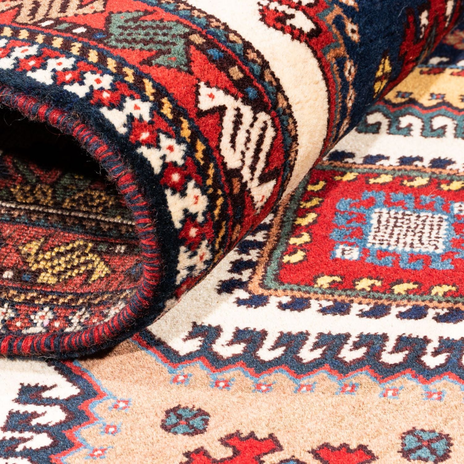 Tapis de couloir Tapis persan - Nomadic - 184 x 80 cm - crème