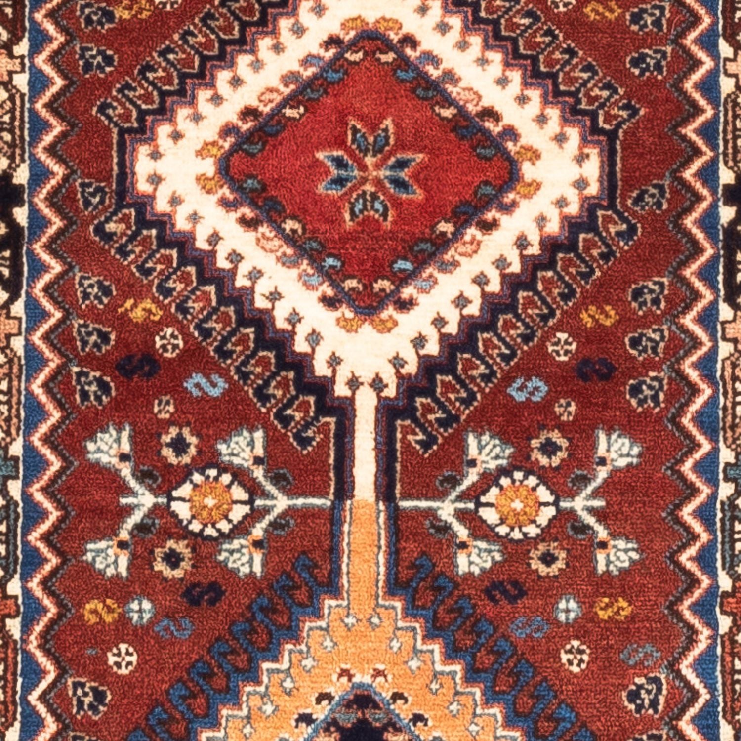 Tapis de couloir Tapis persan - Nomadic - 194 x 60 cm - rouge