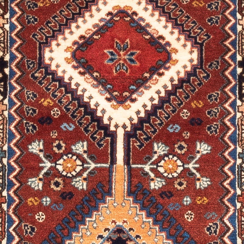 Tapis de couloir Tapis persan - Nomadic - 194 x 60 cm - rouge