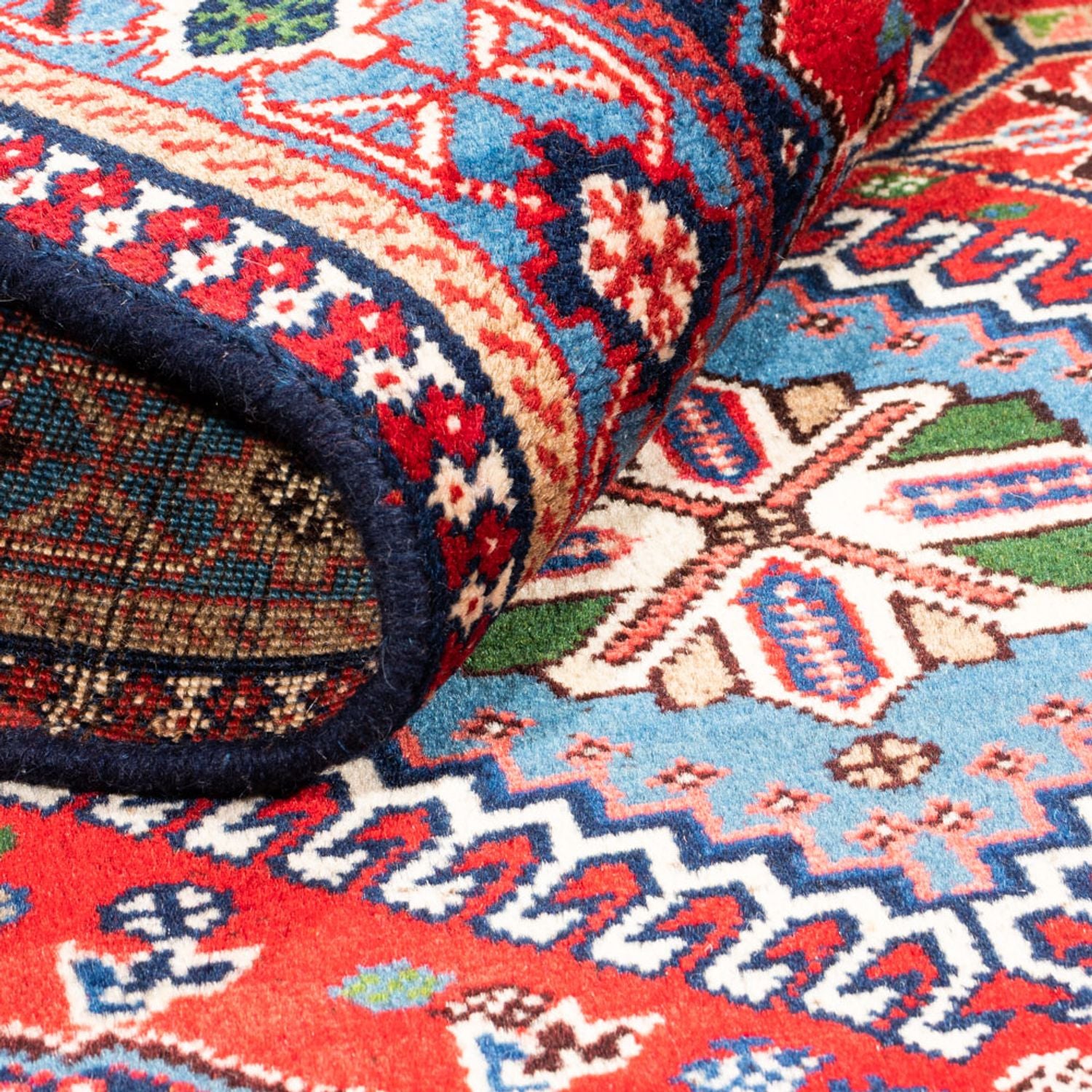 Tapis persan - Nomadic - 115 x 82 cm - rouge