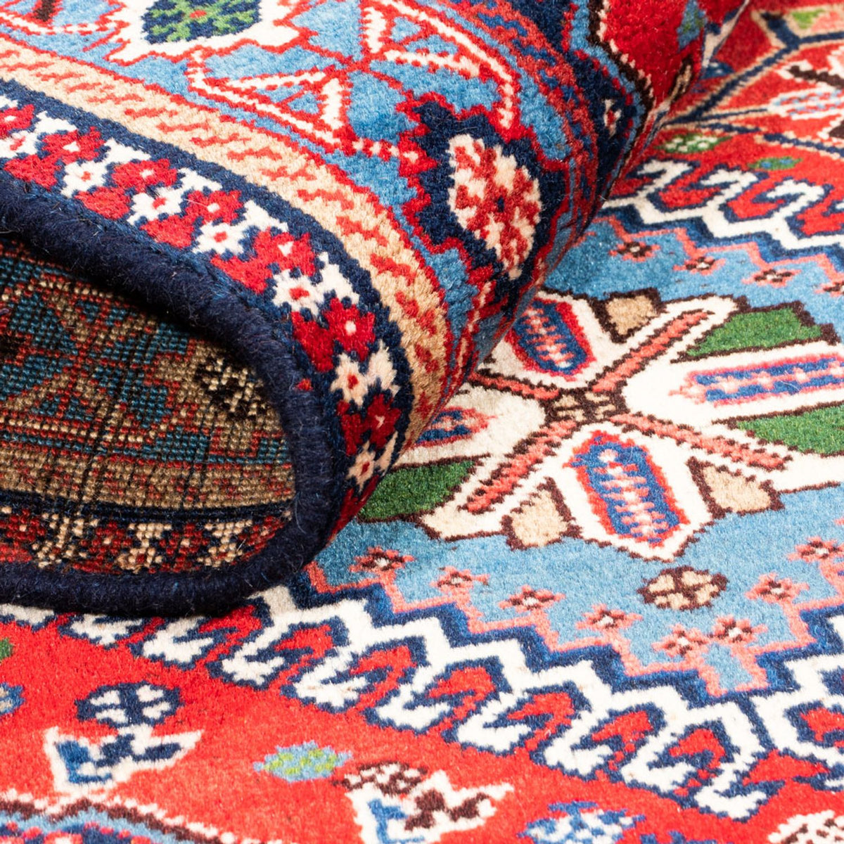 Tapis persan - Nomadic - 115 x 82 cm - rouge