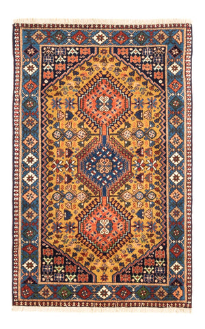 Tapis persan - Nomadic - 130 x 80 cm - jaune