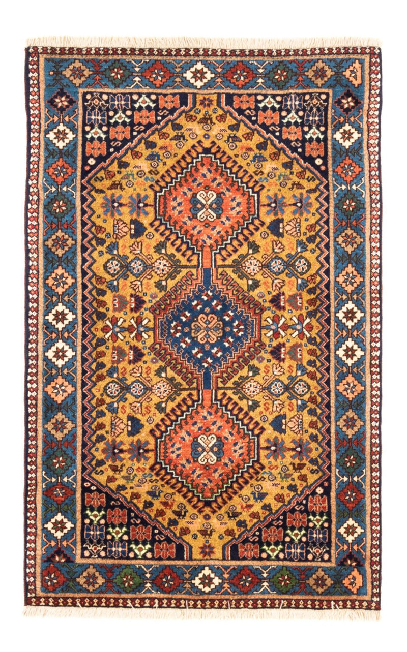 Tapis persan - Nomadic - 130 x 80 cm - jaune