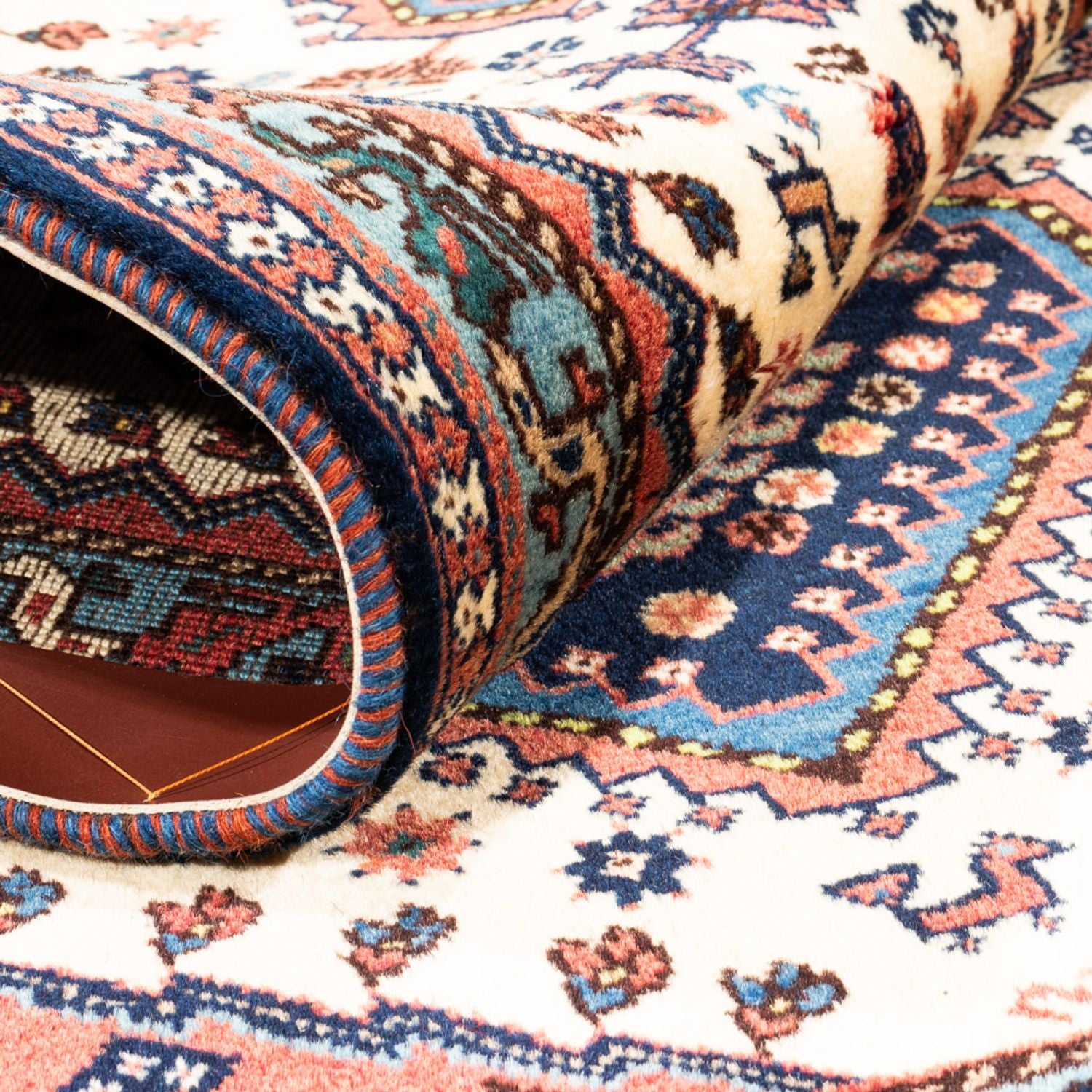 Tapis persan - Nomadic - 130 x 82 cm - crème