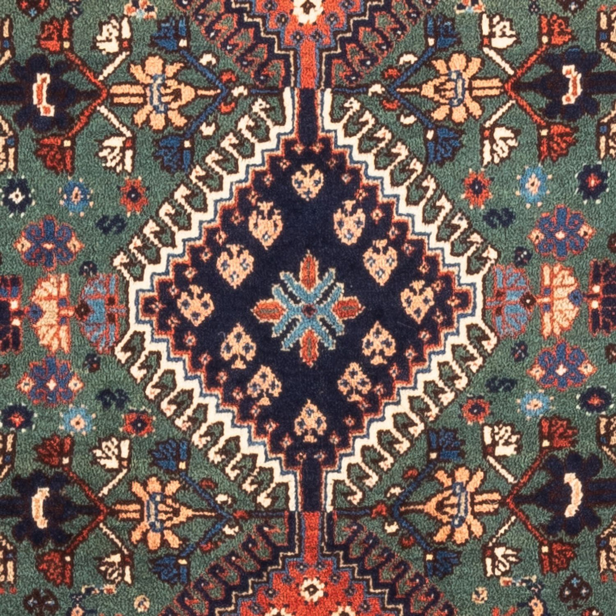 Tapis persan - Nomadic - 130 x 80 cm - vert